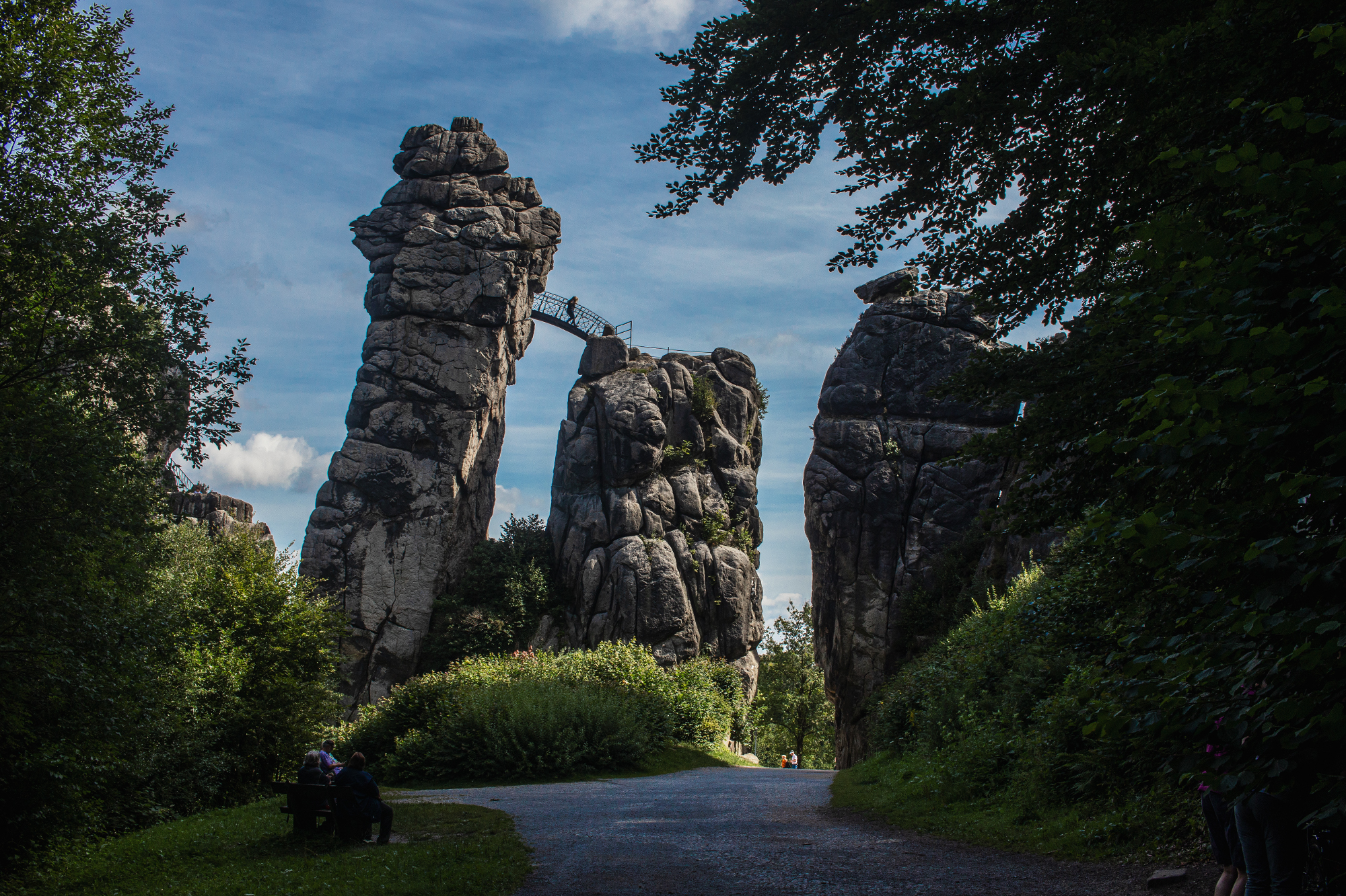 Externsteine bei Sonnenaufgang